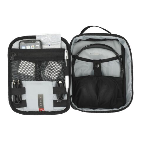 RPET Headphone and Tech Case Black | No Imprint | not available | not available