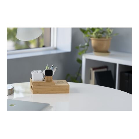 Bamboo Fast Wirelsss Charging Dock Station Standard | Natural | No Imprint | not available | not available
