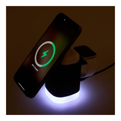 Glow 3-in-1 15W MagClick™ Wireless Charging Stand Black | No Imprint | not available