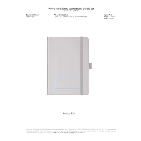 Vienna Hard Bound JournalBook® Bundle Set Navy | No Imprint