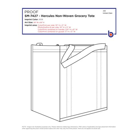 Hercules Non-Woven Grocery Tote Royal Blue | No Imprint | not available | not available