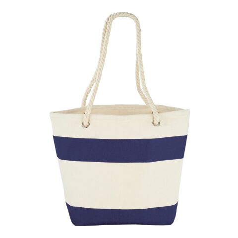 Capri Stripes 12oz Cotton Canvas Shopper Tote Navy | No Imprint | not available | not available