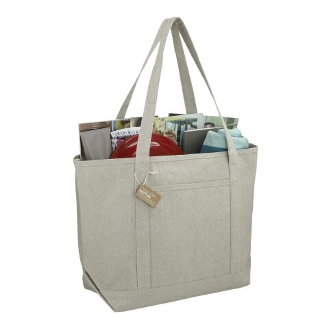 Repose 10oz Recycled Cotton Boat Tote Gray | No Imprint | not available | not available