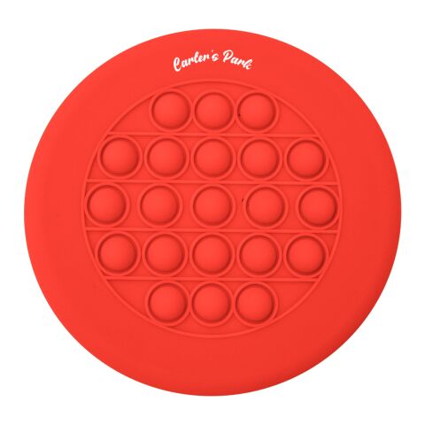 Push Pop Stress Reliever Flying Disc Red | No Imprint | not available | not available
