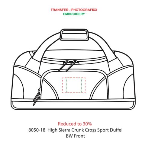 High Sierra® 24&quot; Crunk Cross Sport Duffel Bag Standard | Graphite | No Imprint | not available | not available