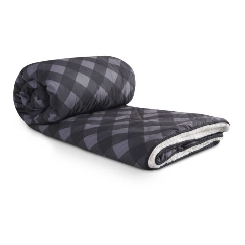 High Sierra Roll-Up Puffy Sherpa Blanket Standard | Gray-Black | No Imprint | not available | not available