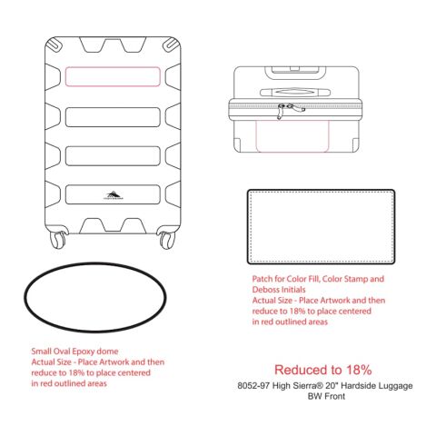 High Sierra® 20&quot;  Hardside Luggage Gray | No Imprint | not available | not available