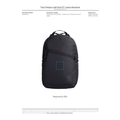 Topo Designs Recycled Light Pack Laptop Backpack Black | No Imprint | not available | not available