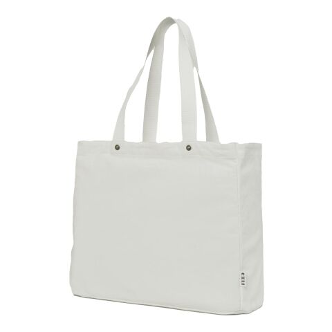 FEED Organic Cotton Rivet Tote Standard | White | No Imprint | not available | not available
