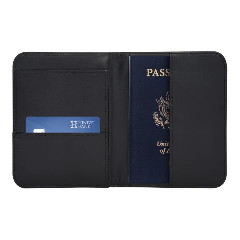 Midnight Camo Passport Holder Black | No Imprint