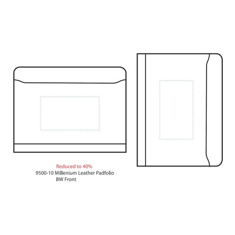 Millennium Leather Zippered Padfolio Black | No Imprint | not available | not available