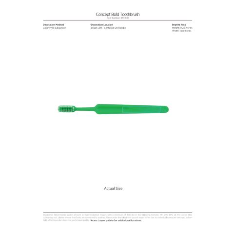 Concept Bold Toothbrush Orange | No Imprint | not available | not available