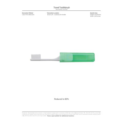 Travel Toothbrush Pink | No Imprint | not available | not available
