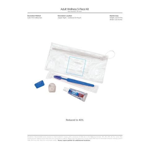 Adult Wellness 5-Piece Kit Green | No Imprint | not available | not available