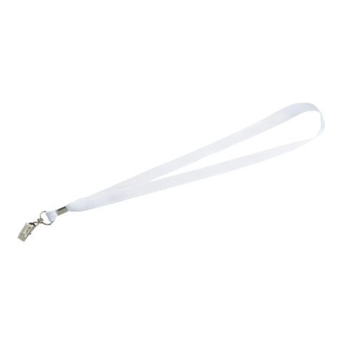 Lanyard with Bulldog Clip White | No Imprint | not available | not available