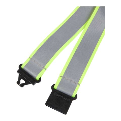 Recycled Polyester Reflective Lanyard Yellow | No Imprint | not available | not available