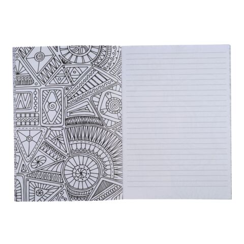 5.5&quot; x 8.5&quot; Doodle Coloring Notebook Black | No Imprint | not available | not available