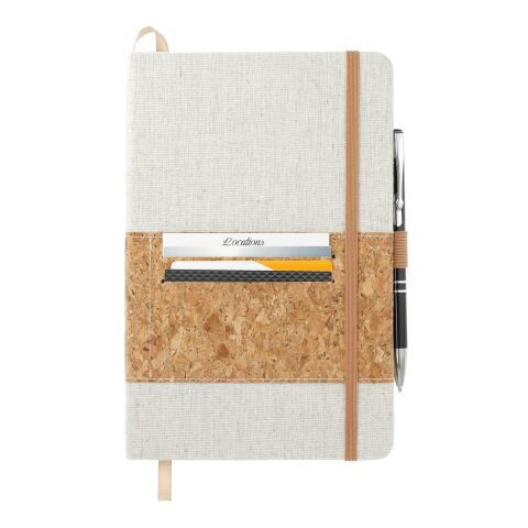 5.5&quot; x 8.5&quot; FSC® Mix Recycled Cotton Cork Notebook Natural | No Imprint | not available | not available