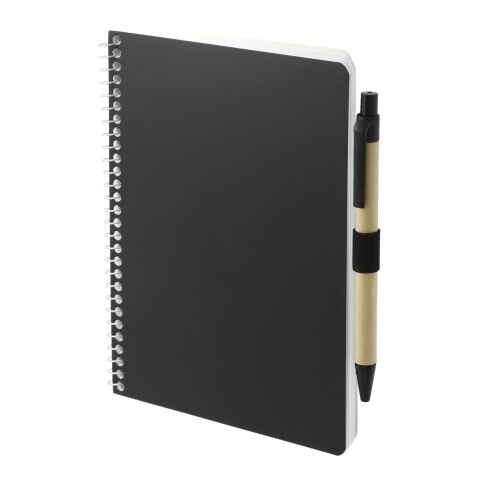 5” x 7” FSC® Mix Spiral Notebook with Pen Black | No Imprint | not available | not available