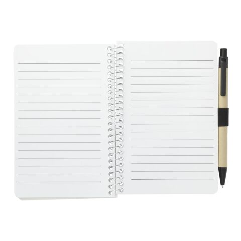 4" x 6" FSC® Mix Pocket Spiral Notebook with Pen Black | No Imprint | not available | not available