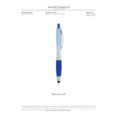 Nash RPET Gel Stylus Pen Black