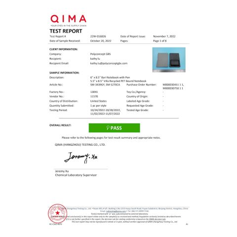 5.5” x 8.5” Vila Recycled PET Bound Notebook Navy | No Imprint | not available | not available