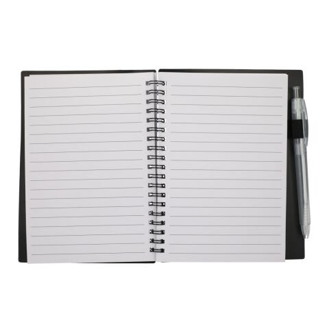 5&quot; x 7&quot; FSC® Recycled Star Spiral Notebook with Pe Black | No Imprint | not available | not available