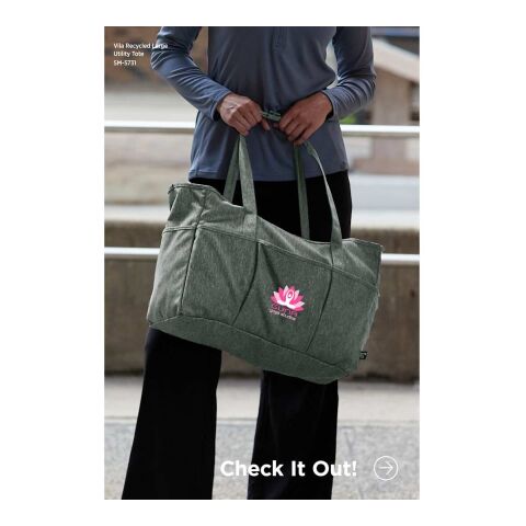 Vila Recycled Large Utility Tote Standard | Graphite | No Imprint | not available | not available