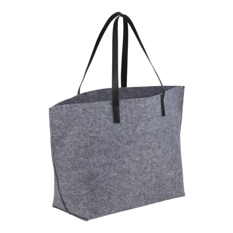 Recycled Felt Shoulder Tote Charcoal | No Imprint | not available | not available