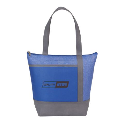 Chrome Non-Woven 9 Can Lunch Cooler Transparent Royal Blue | No Imprint | not available | not available