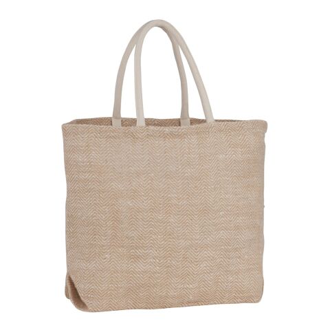 Herringbone Jute Tote Natural | No Imprint | not available | not available