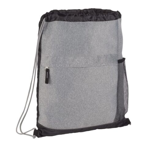 Heather Melange Drawstring Bag Graphite | No Imprint | not available | not available