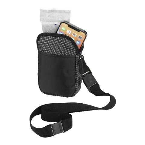 Grid Lanyard Phone Pouch Black | No Imprint | not available | not available