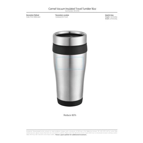Carmel 16oz Travel Tumbler Stainless Steel-Blue | No Imprint | not available | not available