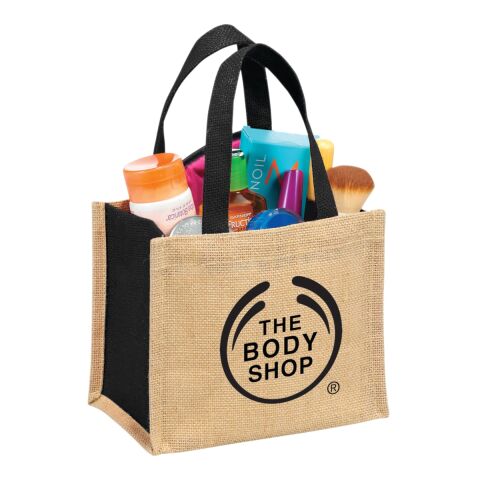 Mini Jute Gift Tote Black | No Imprint | not available | not available