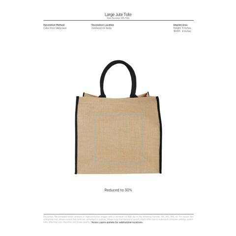 Large Jute Tote Black | No Imprint | not available | not available