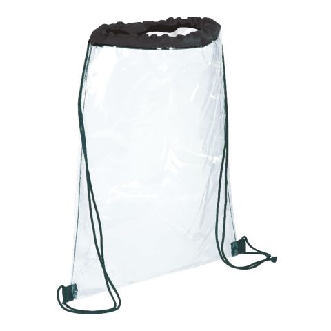 Rally Clear Drawstring Bag Black | No Imprint | not available | not available