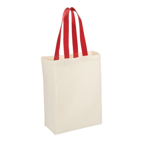 Nebraska 5oz Cotton Canvas Grocery Tote Standard | Red | No Imprint | not available | not available