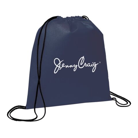 Evergreen Non-Woven Drawstring Bag Navy Blue | No Imprint | not available | not available