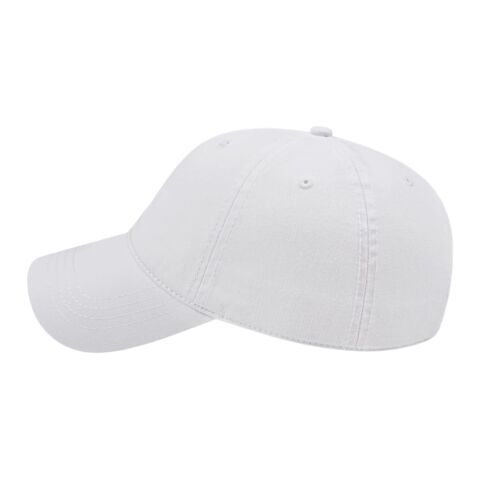 Cap America Relaxed Golf Cap White-Black | Embroidery | - Right Side Panel | 2.75 Inches × 2.00 Inches