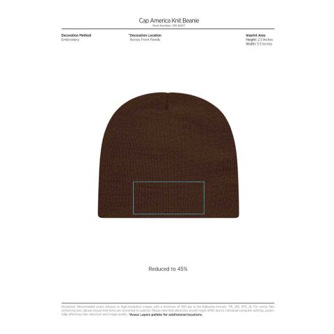 Cap America Knit Beanie Teal | No Imprint | not available | not available