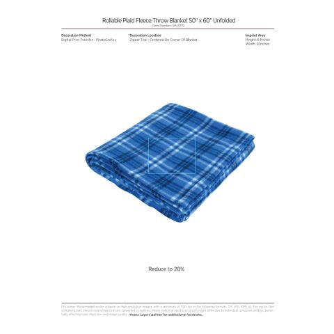 Plaid Fleece Blanket Standard | Black | No Imprint | not available | not available