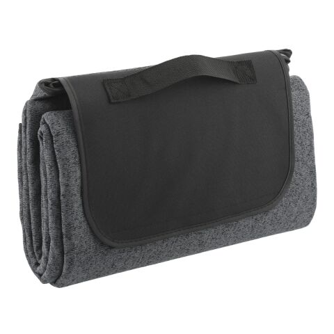 Recycled Heathered Picnic Blanket Standard | Charcoal | No Imprint | not available | not available