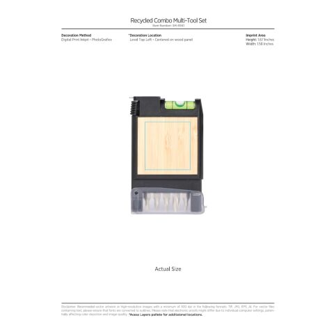 Recycled Combo Multi-Tool Set Black | No Imprint | not available | not available