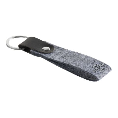 The Goods Recycled Felt Keychain Gray | No Imprint | not available | not available