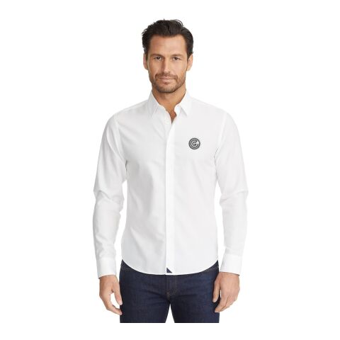 Las Cases Wrinkle-Free Long Sleeve Shirt Slim-Men&#039;s Standard | White | S | No Imprint | not available | not available