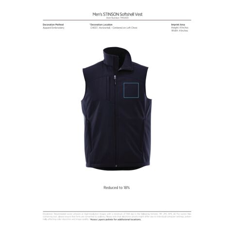 Men&#039;s STINSON Softshell Vest Standard | Grey Storm | 4XL | No Imprint | not available | not available