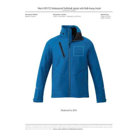 Men&#039;s PEYTO Softshell Jacket Standard | Black | 2XL | No Imprint | not available | not available