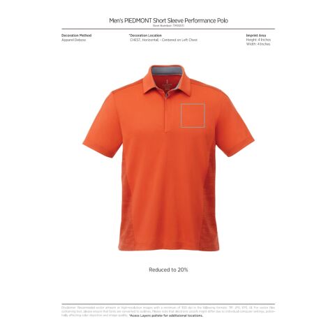 Men&#039;s PIEDMONT SS Polo Standard | Black | 5XL | No Imprint | not available | not available