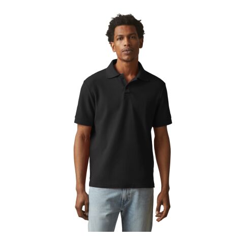 American Giant Cotton Pique Polo - Men's Standard | Black | S | No Imprint | not available | not available